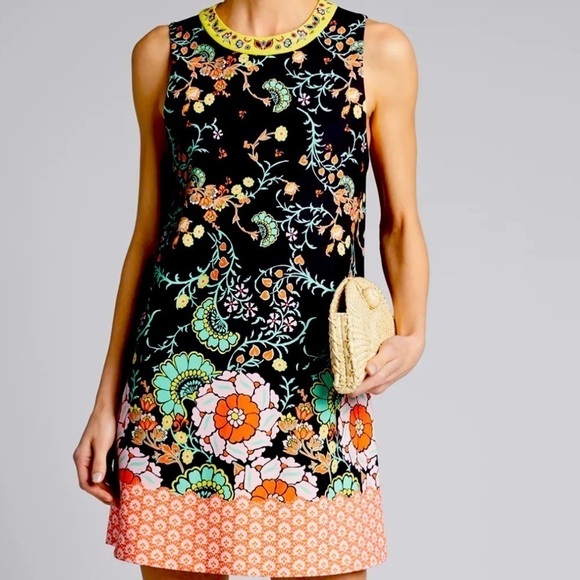 ALICE + OLIVIA Keaton Crewneck Shift Dress